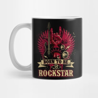 born to be a rock star gift Mug